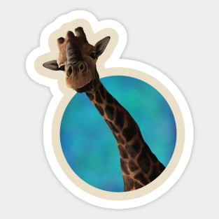 Giraffe circle Sticker